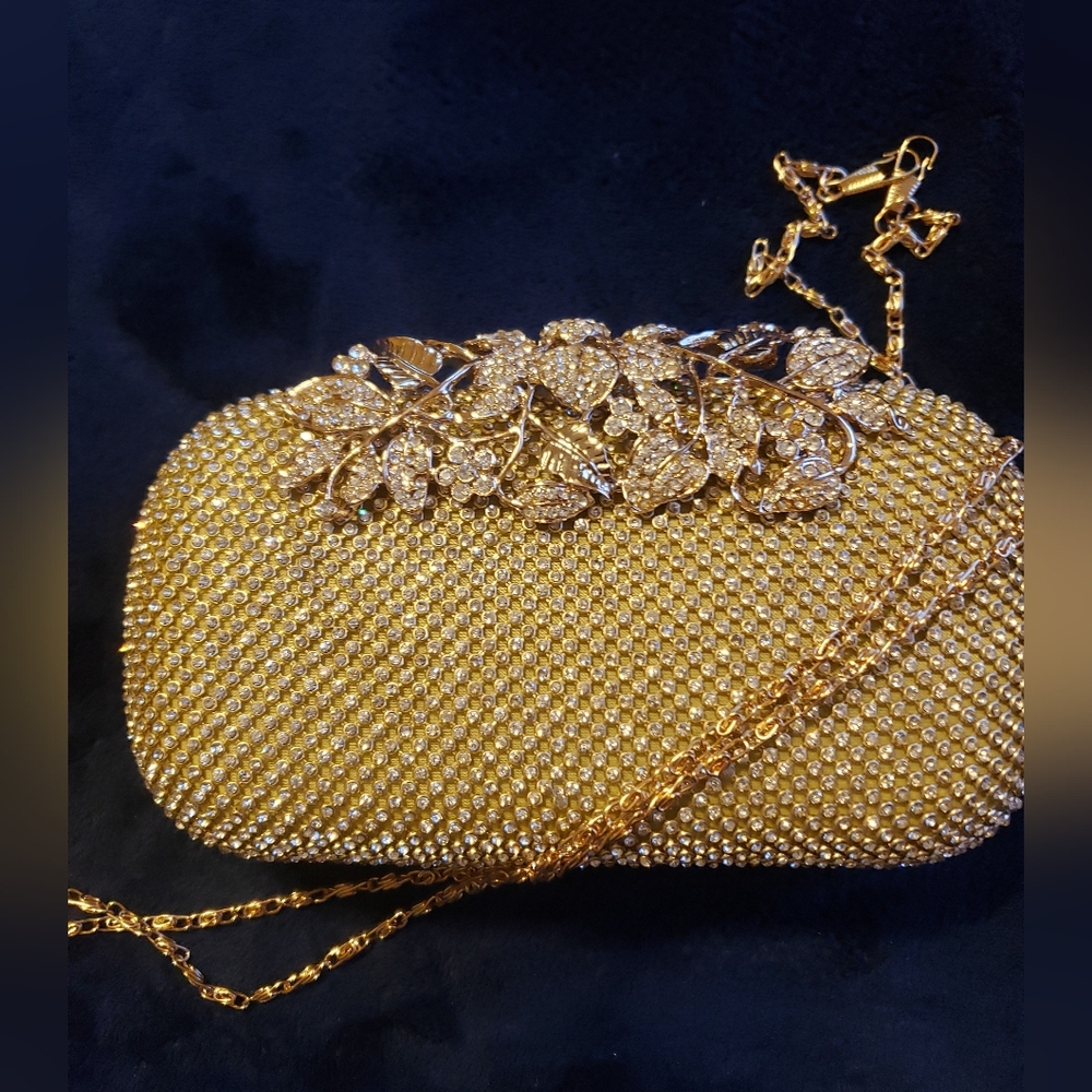 formal crystal clutch bag